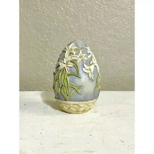 Eggstravagant by Tom Herold Easter Floral Resin Decorative Egg
